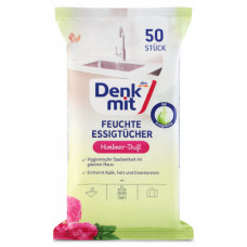 Вологі серветки для прибирання Denkmit з оцтом і малиною, 50 шт
